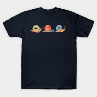 Tropical Donut Snails Watercolor T-Shirt